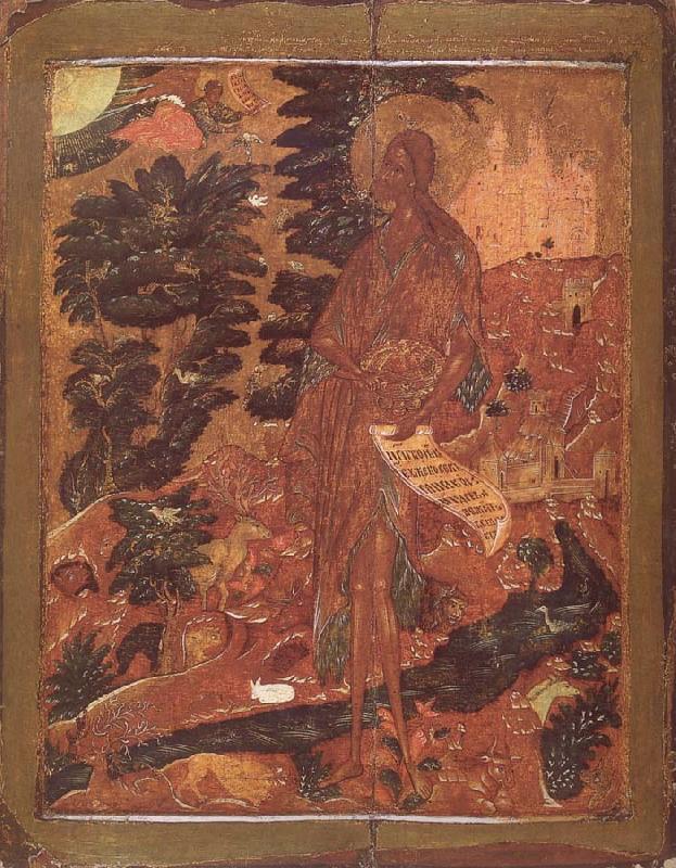 unknow artist Saint John the Precursor in the Desert China oil painting art